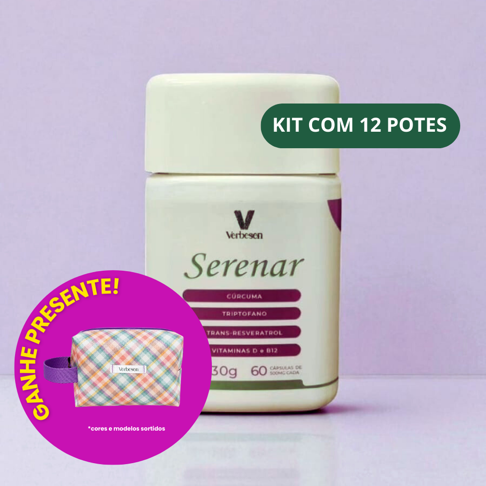 Serenar - 12 Meses de Tratamento Menopausa + Nécessaire