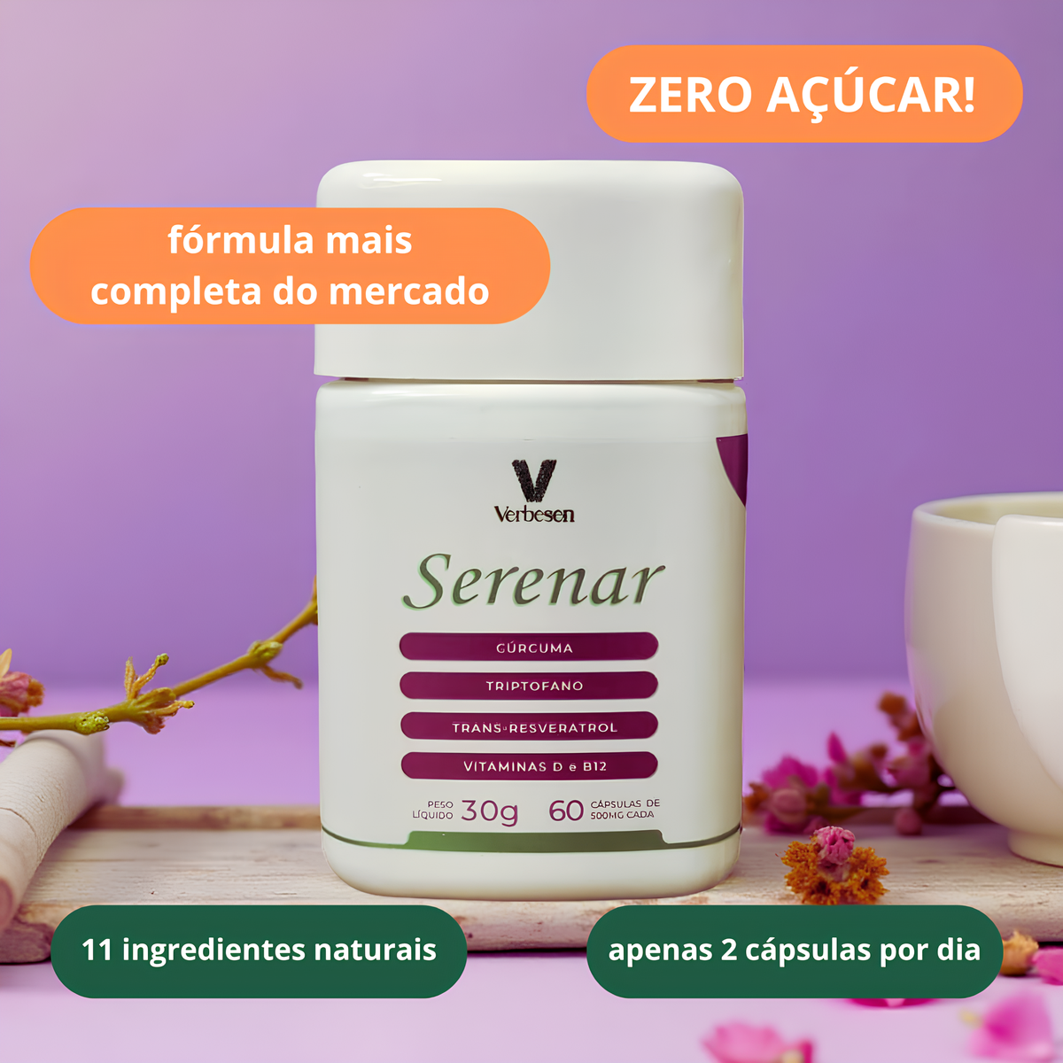 Serenar - 6 Meses de Tratamento Menopausa + Nécessaire