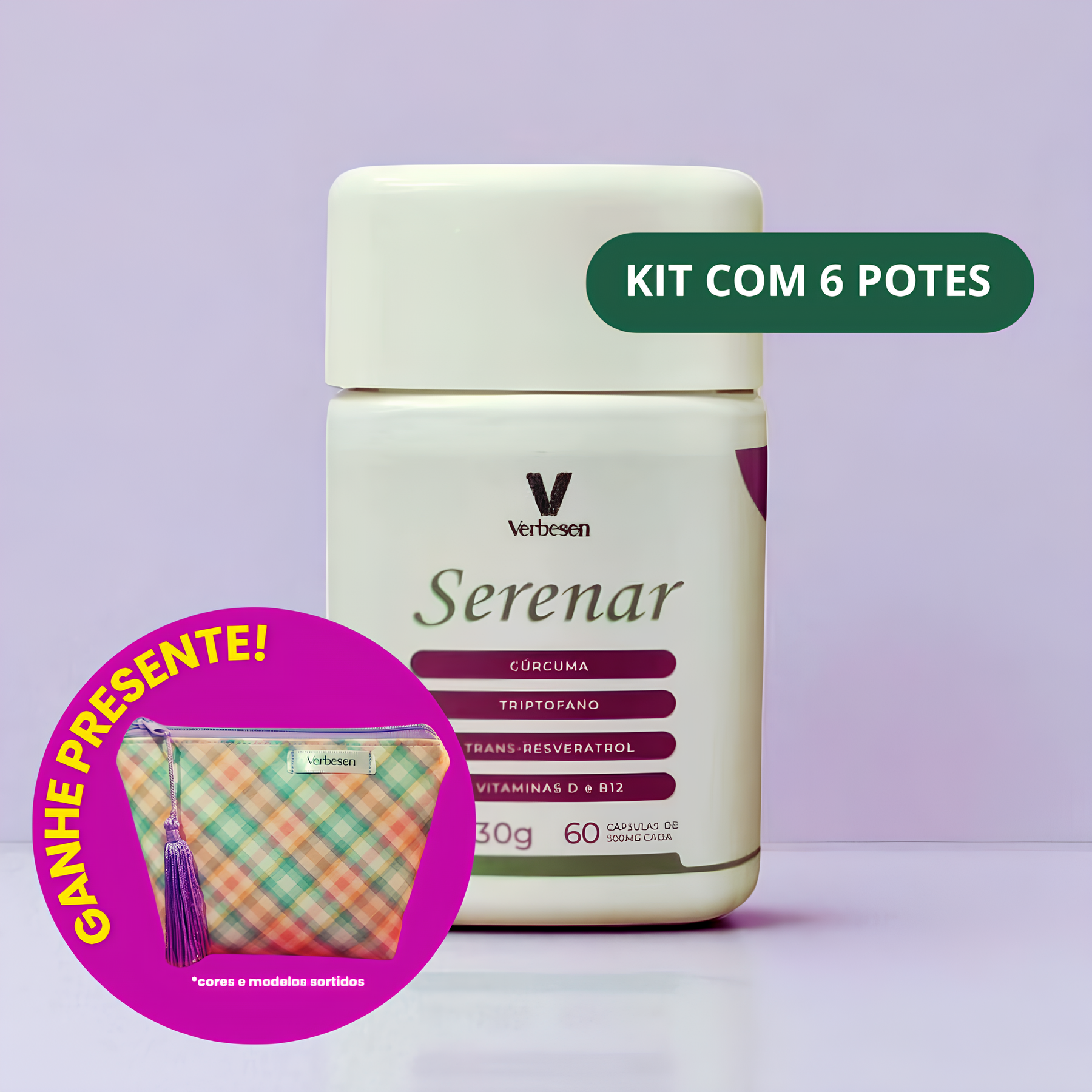 Serenar - 6 Meses de Tratamento Menopausa + Nécessaire